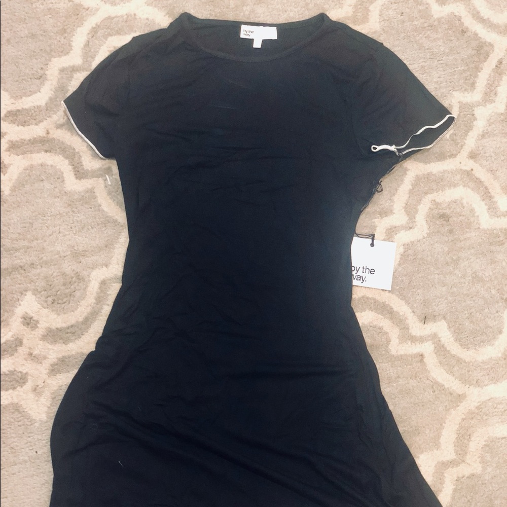 By the Way black mini cotton A—Line dress. Size S